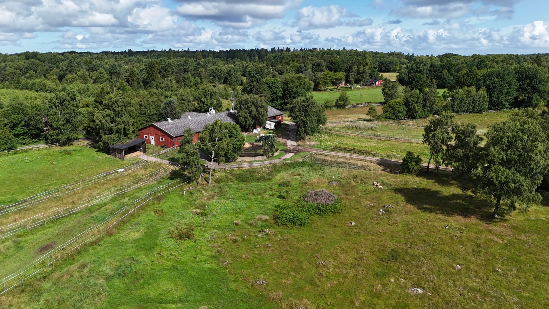 Komplett häst- och träningsanläggning i naturnära miljö utanför Båstad